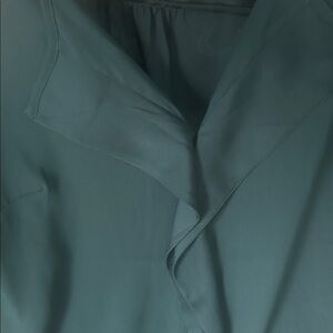 The Limited Emerald green Ruffle Blouse